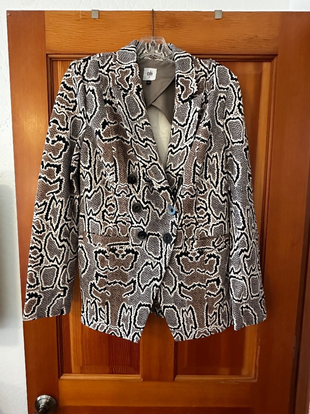 CAbi Leopard Print Blazer